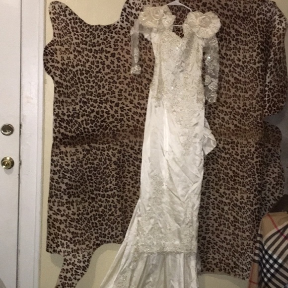 Vintage wedding dress 70s 4 - Picture 1 of 11